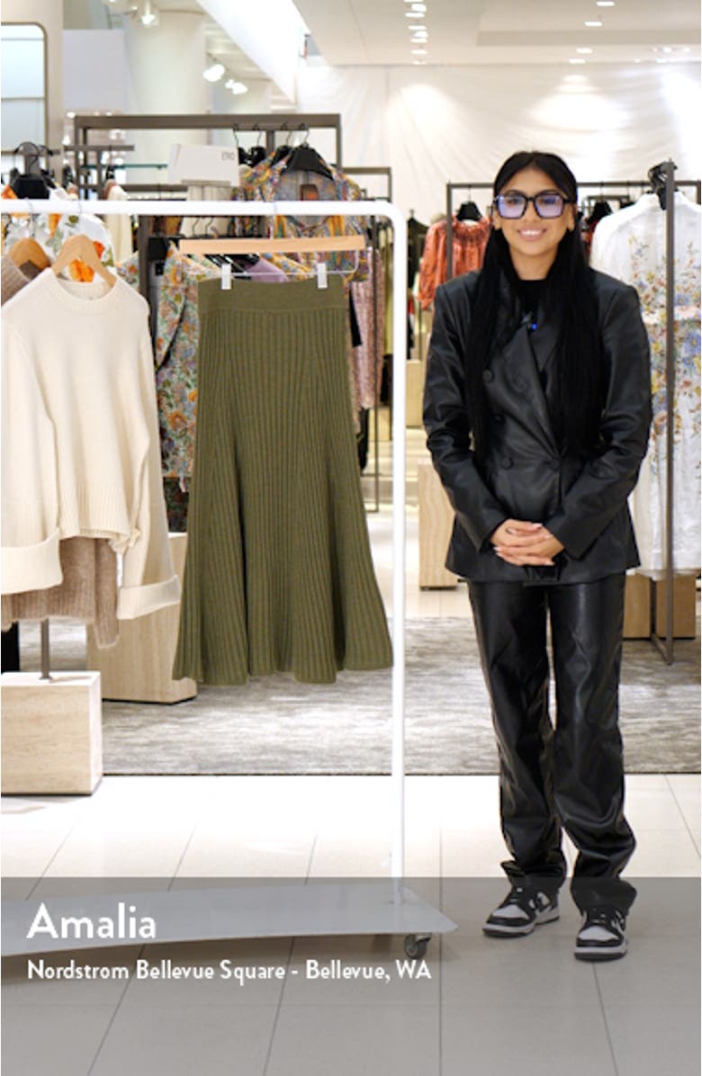 Rib Wool Skirt, sales video thumbnail