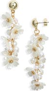Nordstrom Floral Cascade Linear Drop Earrings