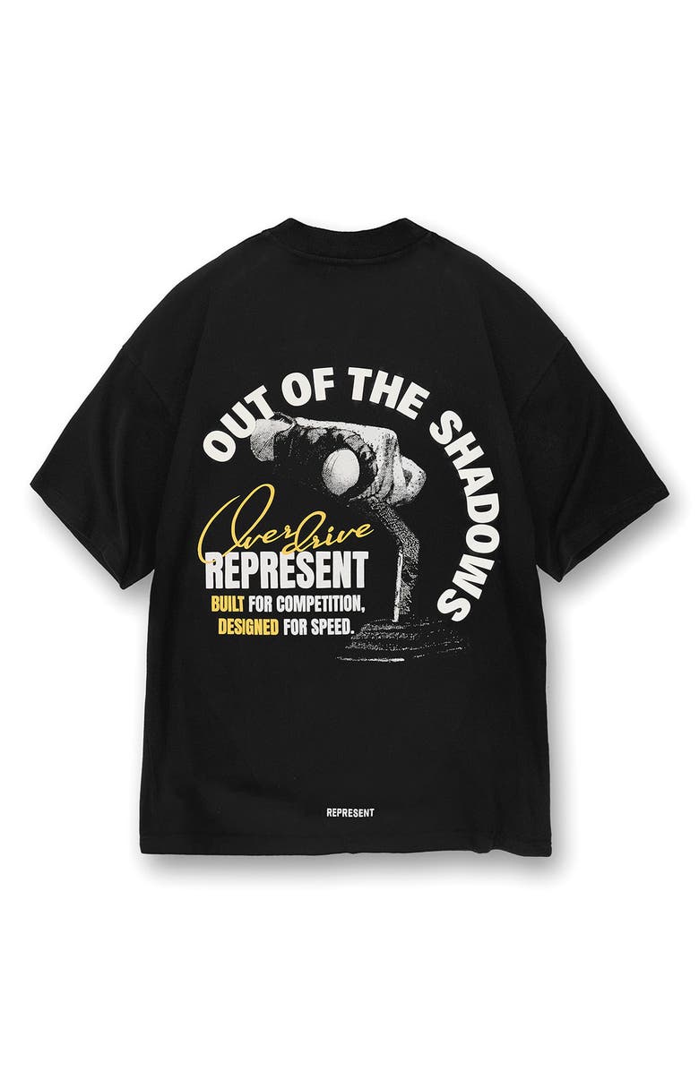 Represent Out of the Shadows Cotton Graphic T-Shirt, Alternate, color, Vintage Black