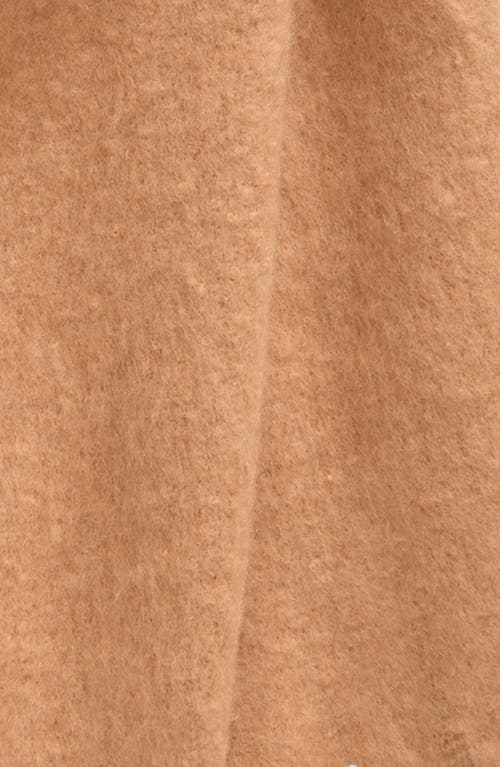 Nordstrom Brushed Fringed Scarf In Brown
