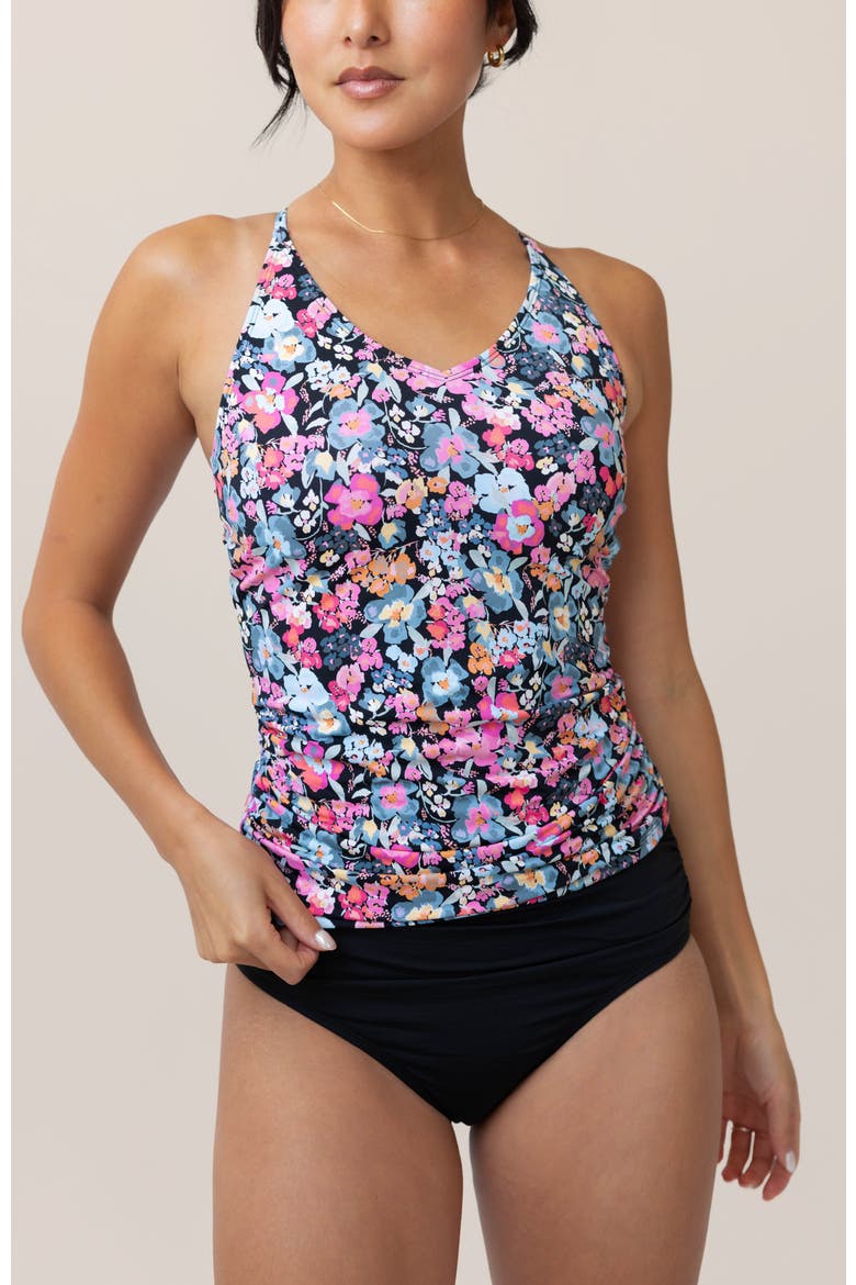 V-Neck Tankini, Main, color, Odyssey