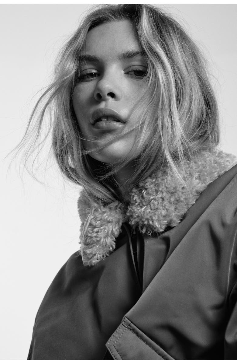 H&M Collared Bomber Jacket, Alternate, color, Khaki Green