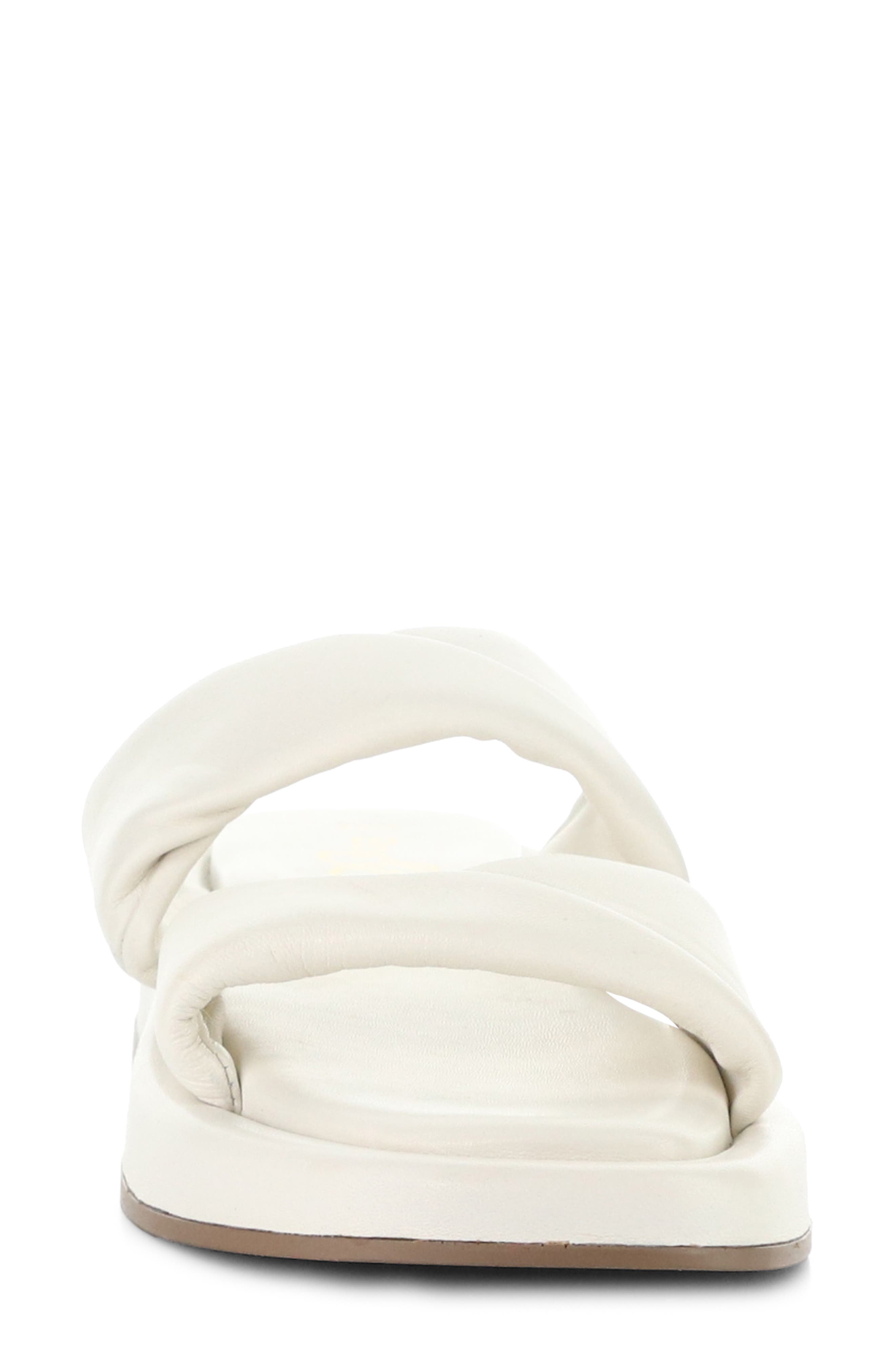 Bos. & Co. Bayla Platform Wedge Slide Sandal, Alternate, color, White