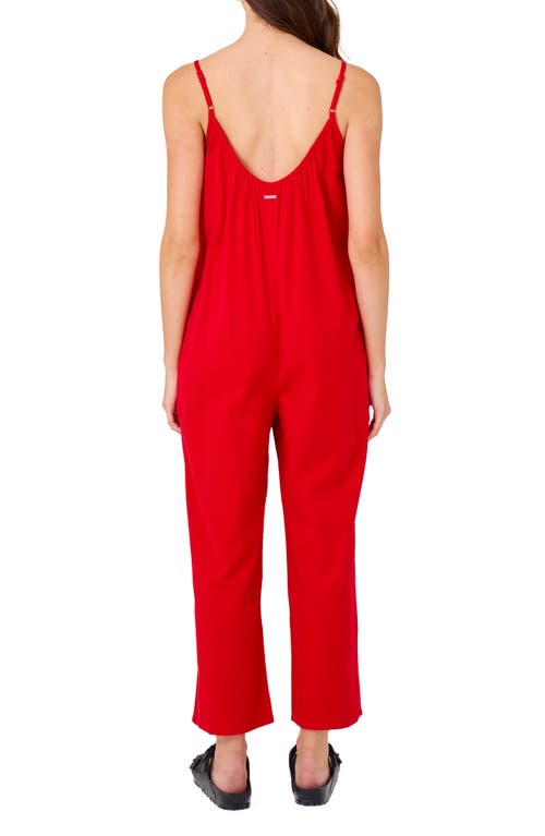 Hurley New Heights Jumpsuit In Red