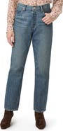 PAIGE Billy High Waist Ankle Straight Leg Jeans