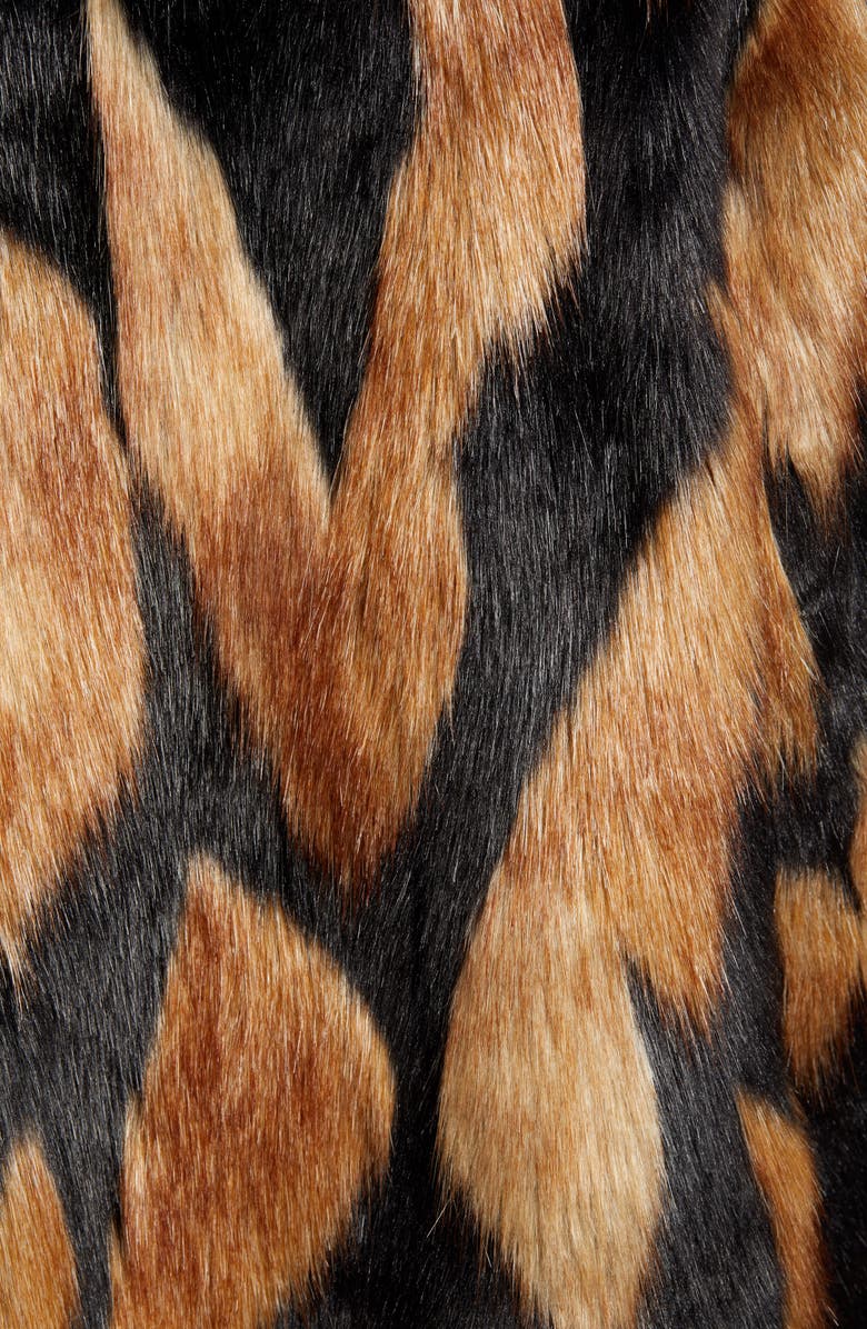Seven Chevron Oversize Faux Fur Coat, Alternate, color, 