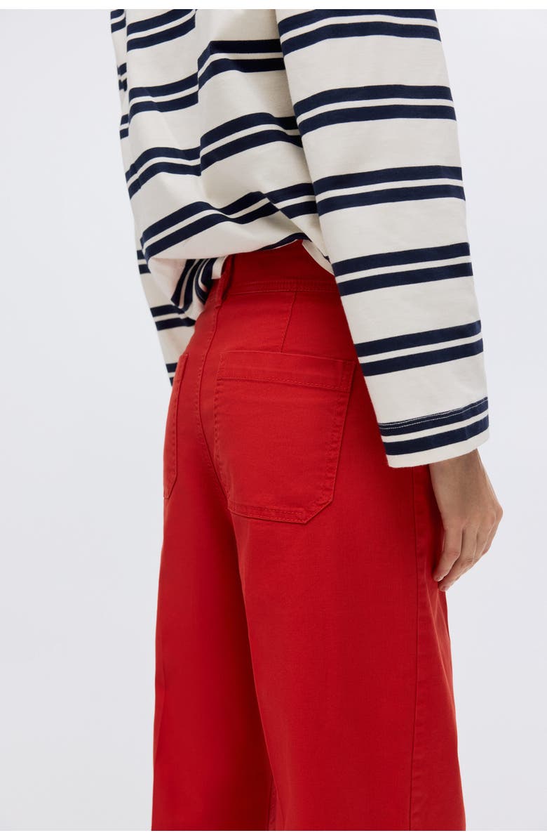 H&M Canvas Trousers, Alternate, color, Bright Red