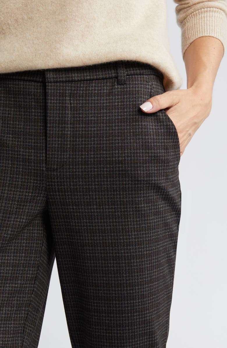 Wit & Wisdom 'Ab'Solution Houndstooth High Waist Ankle Straight Leg Pants, Alternate, color, 