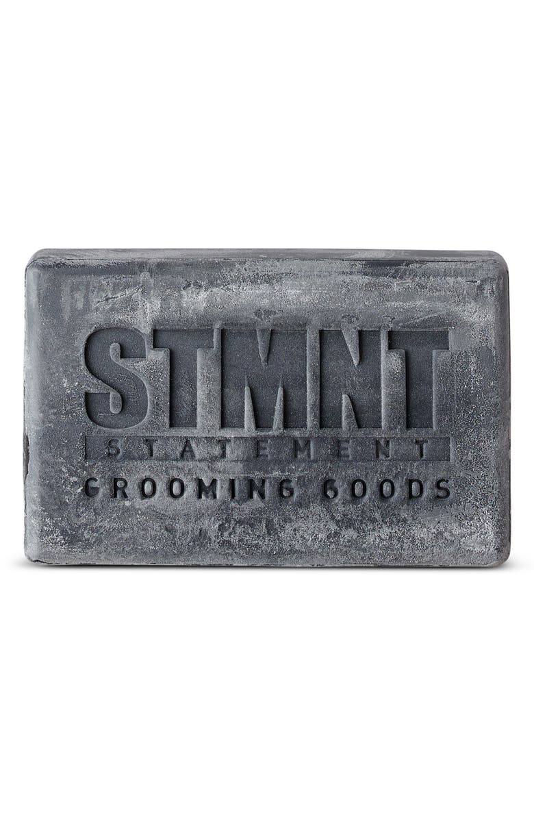 STMNT Grooming Goods Hair & Body Cleansing Bar with Activated Charcoal, Main, color, 