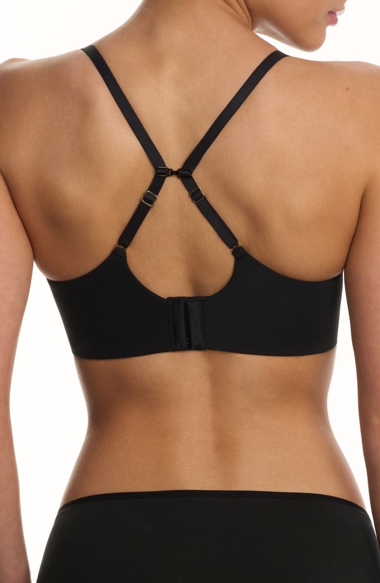 Natori Radiance Underwire Unlined Bra, Alternate, color, Black