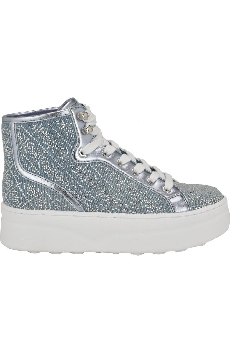 GUESS Queenly High Top Platform Sneaker, Alternate, color,