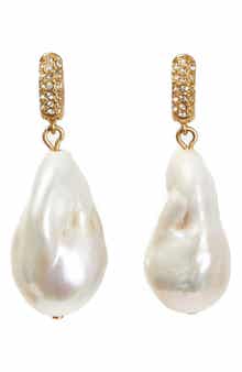 Baroque Freshwater Pearl Drop Earrings