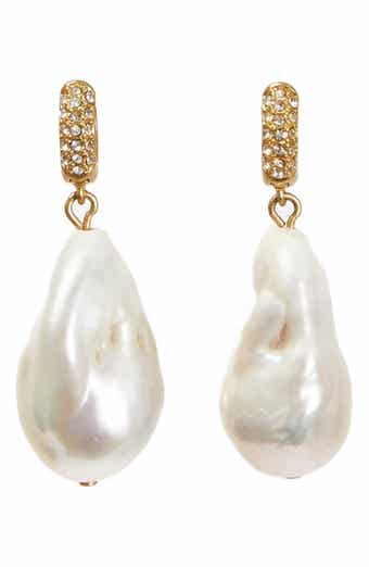 Baroque Freshwater Pearl Drop Earrings