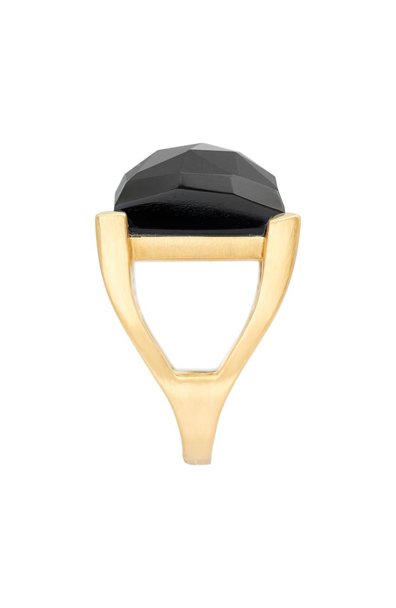 Dean Davidson Plaza Semiprecious Stone Ring, Alternate, color, Black Onyx/ Gold