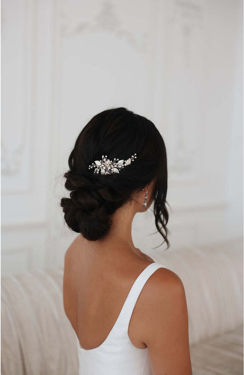 Untamed Petals Talin Crystal Comb, Alternate, color, Gold