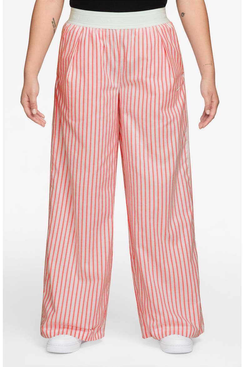 Offline Cotton Poplin Wide Leg Pants, Main, color, SEA CORAL/ LIGHT BONE
