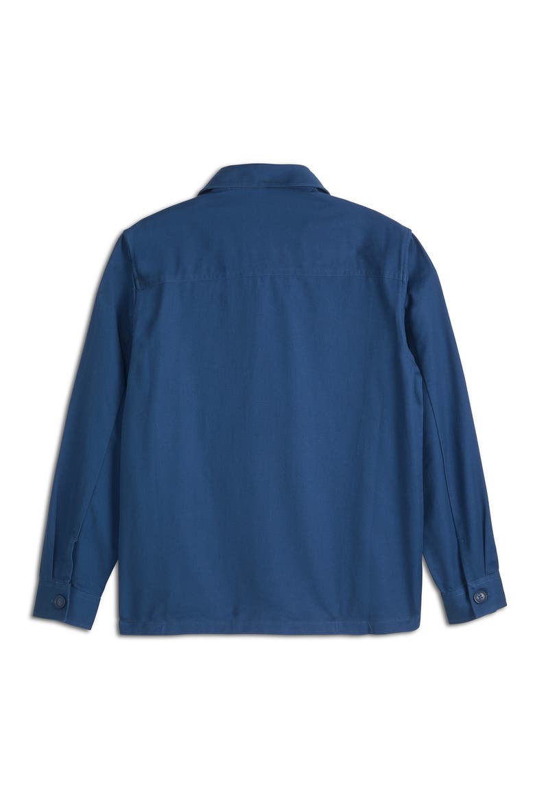 Textured Cotton Shirt Jacket, Alternate, color, INSIGNIA BLUE