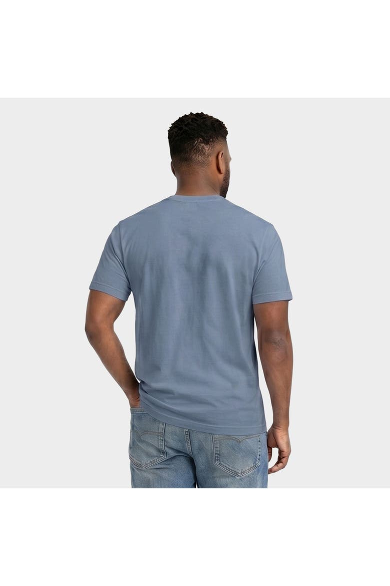 Just Waiting For Halloween Checkered Garment Dyed T-Shirt, Alternate, color, Blue Jean