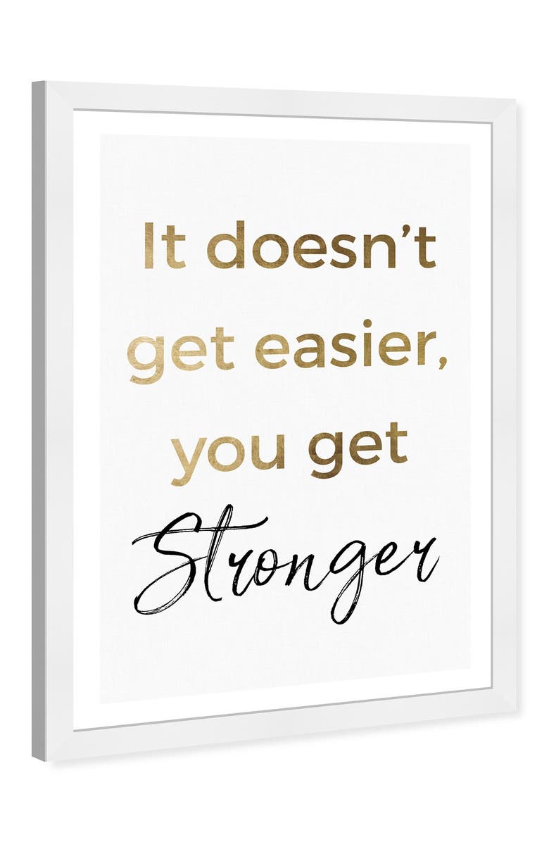 Wynwood Studio Stronger Art, Alternate, color, Gold