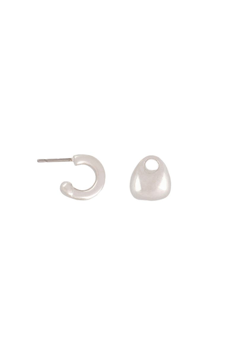 1980s Vintage Silver Drop Earrings, Alternate, color, Silver