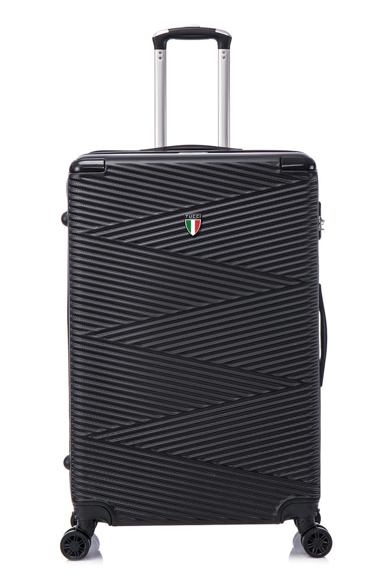 Avenza Hardshell 3-Piece Spinner Luggage Set, Alternate, color, BLACK