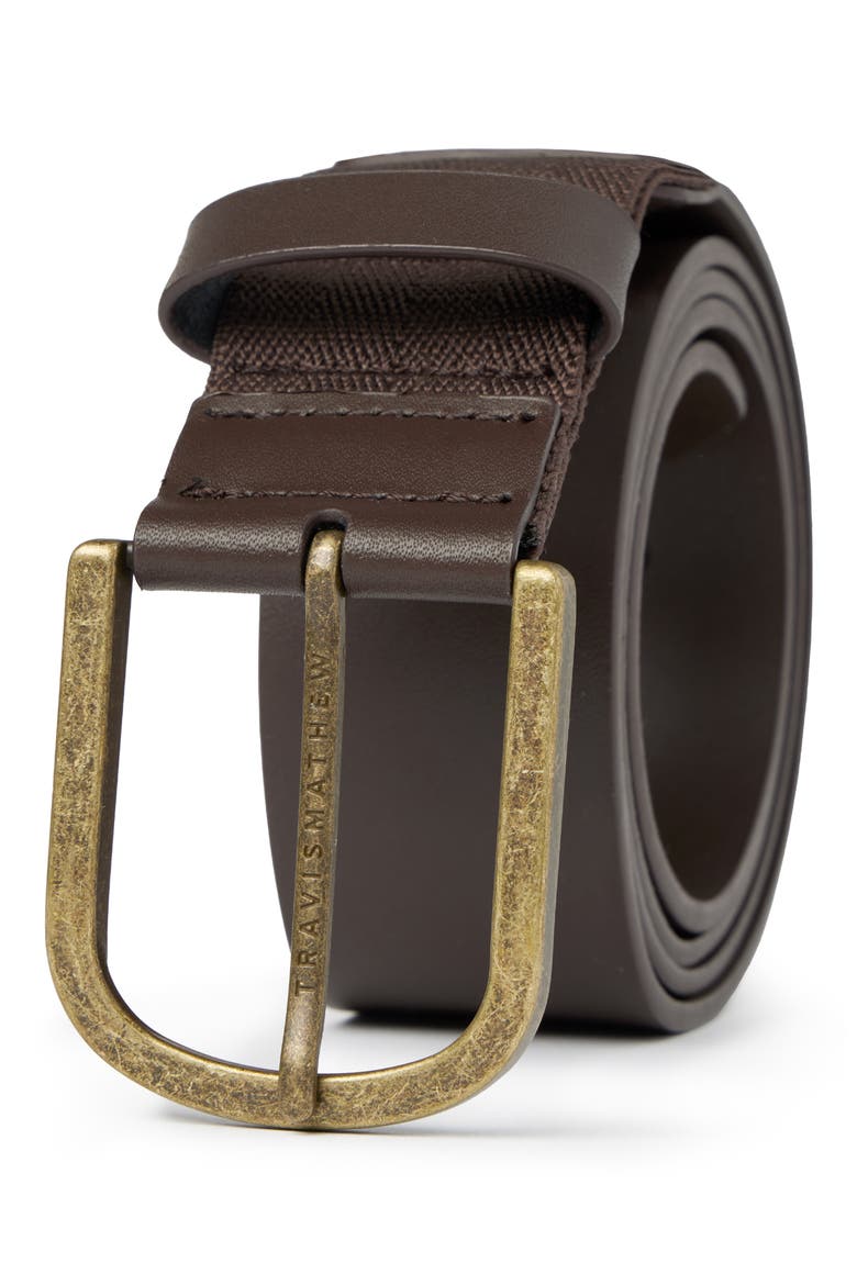 Jinx 2.0 Leather Belt, Main, color, DARK BROWN