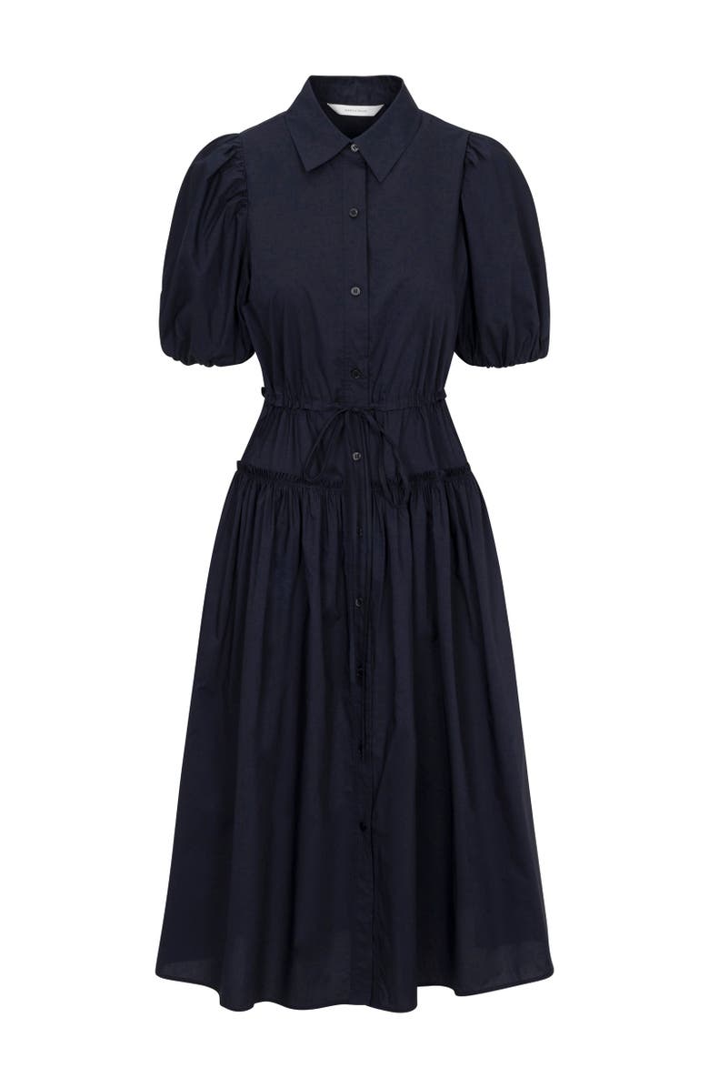 Rebecca Taylor Poplin Shirt Dress, Alternate, color, Dark Navy