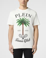 PHILIPP PLEIN Round Neck T-Shirt Tennis Club Stones Men
