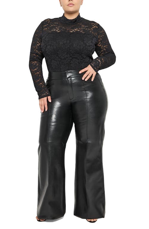 As B Y Df Tell Me Lies Recycled Leather Trousers In Black