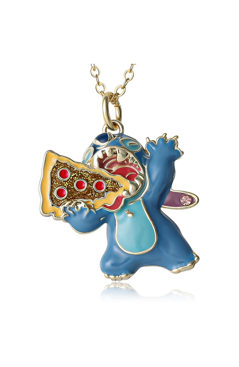 Disney Pizza Blue Enamel Character Pendant, Alternate, color, Blue