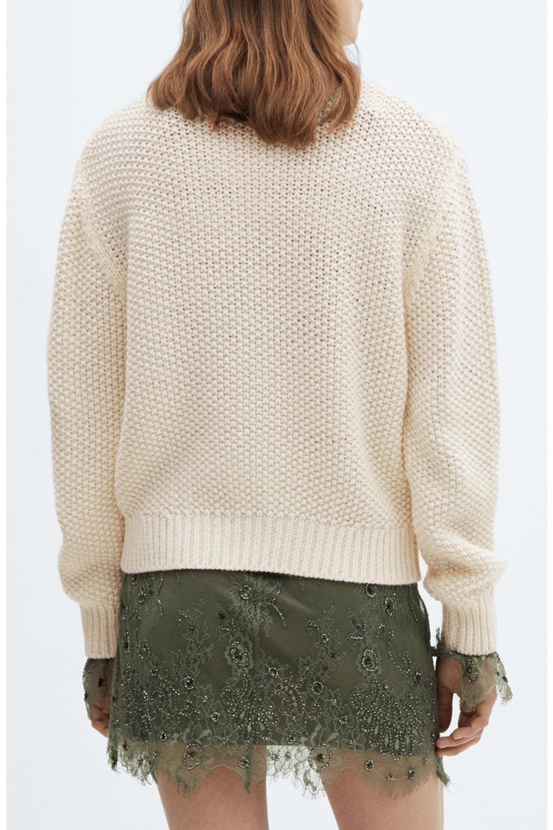 Cable Stitch Sweater, Alternate, color, ECRU