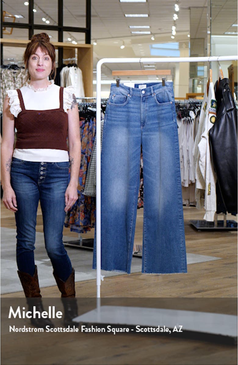 Hepburn High Waist Wide Leg Jeans, sales video thumbnail