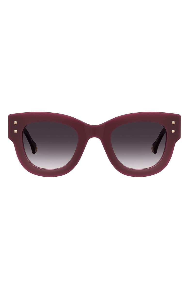Carolina Herrera 47mm Square Sunglasses, Main, color, Cyclamen
