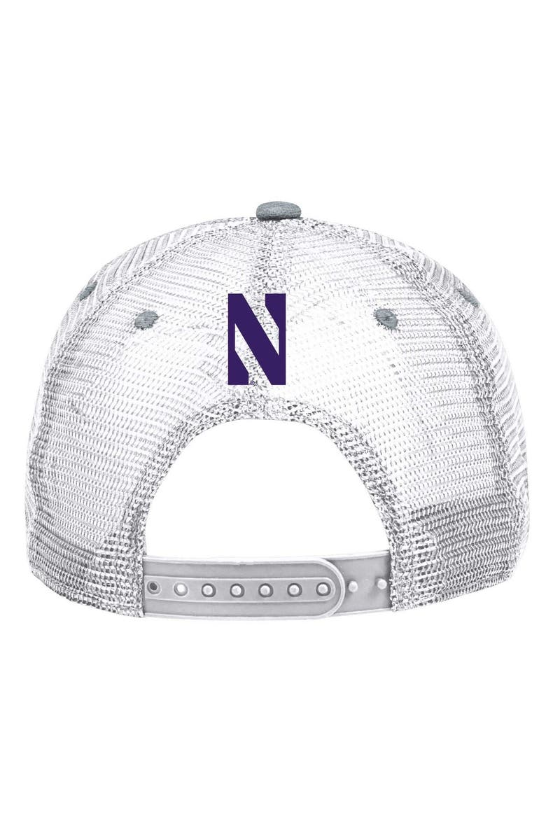Men's Under Armour  Gray Northwestern Wildcats 2023 Sideline Trucker Adjustable Hat, Alternate, color, Gray