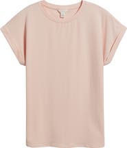 Caslon® Cuff Sleeve T-Shirt