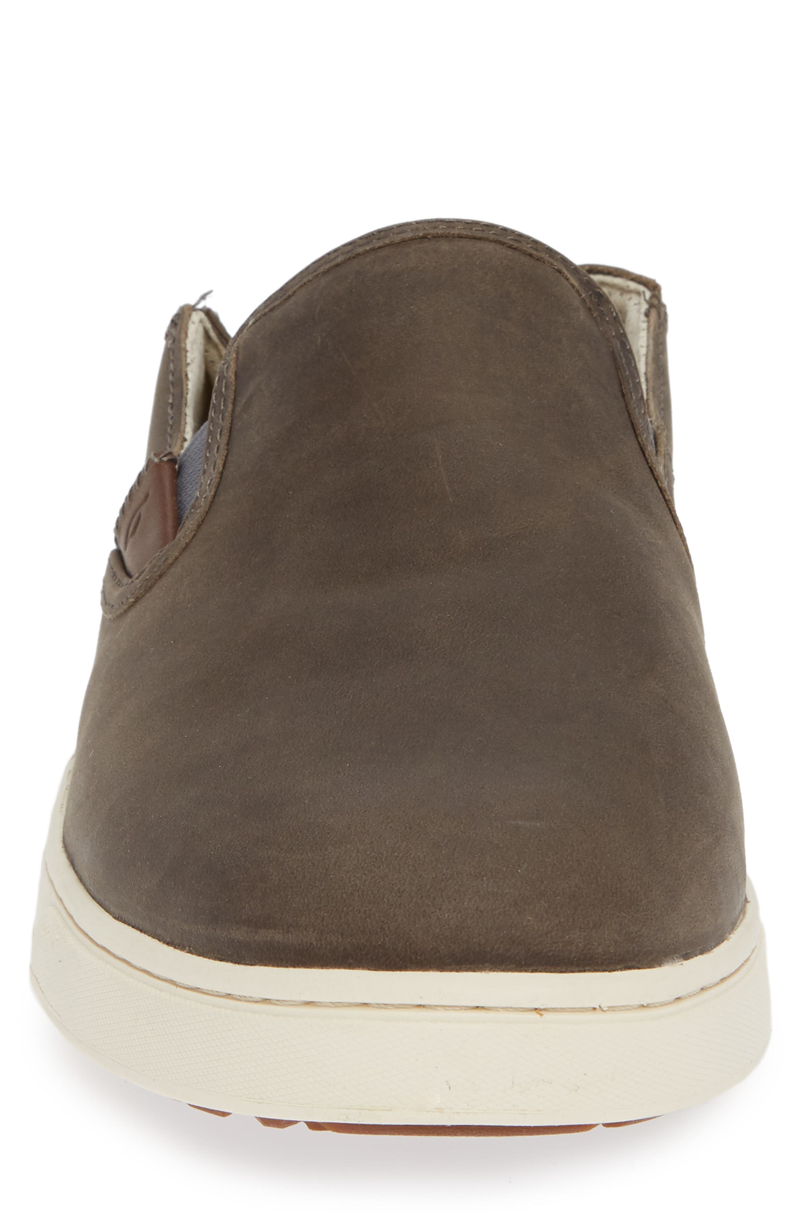 Kahu 'Ili Collapsible Sneaker, Alternate, color, CHARCOAL/ BONE LEATHER