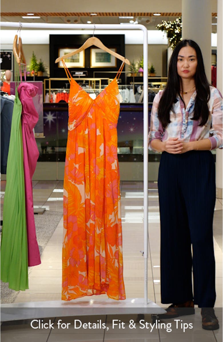 Floral Crinkle Midi Sundress, sales video thumbnail