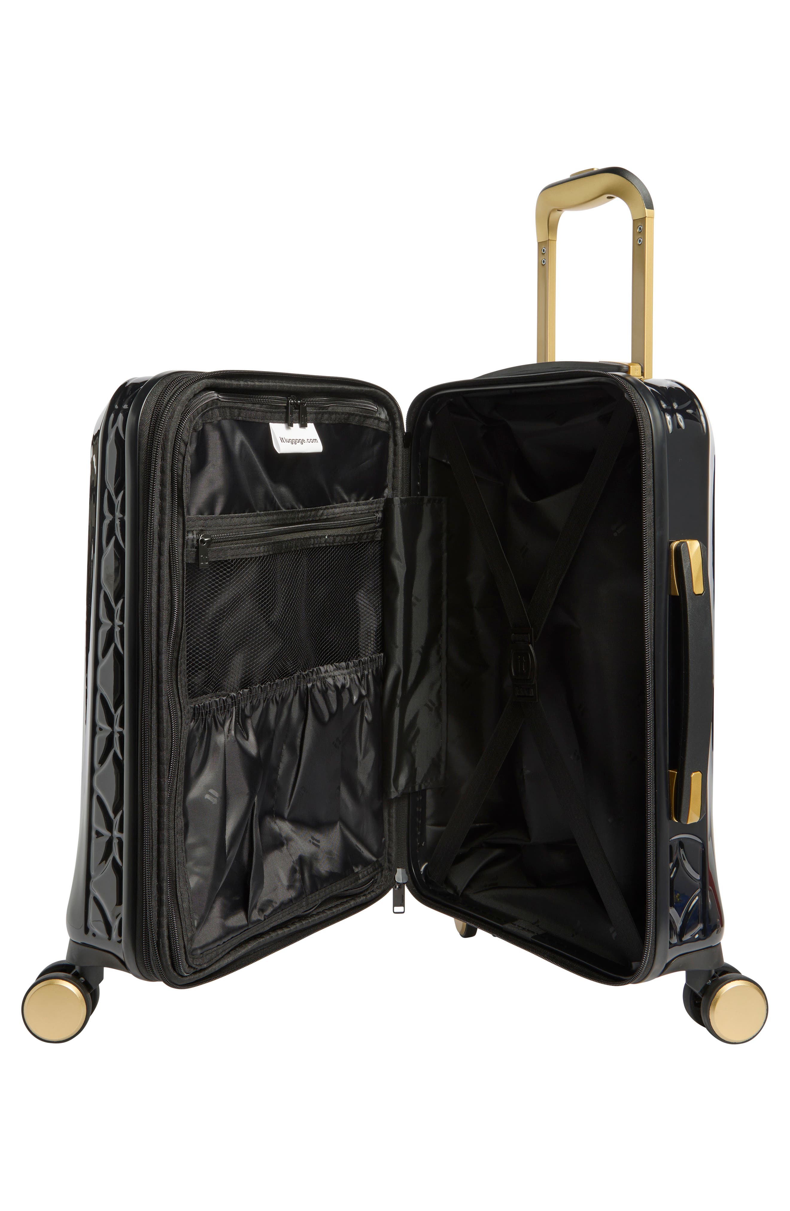 IT LUGGAGE Florita 21-Inch Hardside Carry-On Luggage, Alternate, color, Black