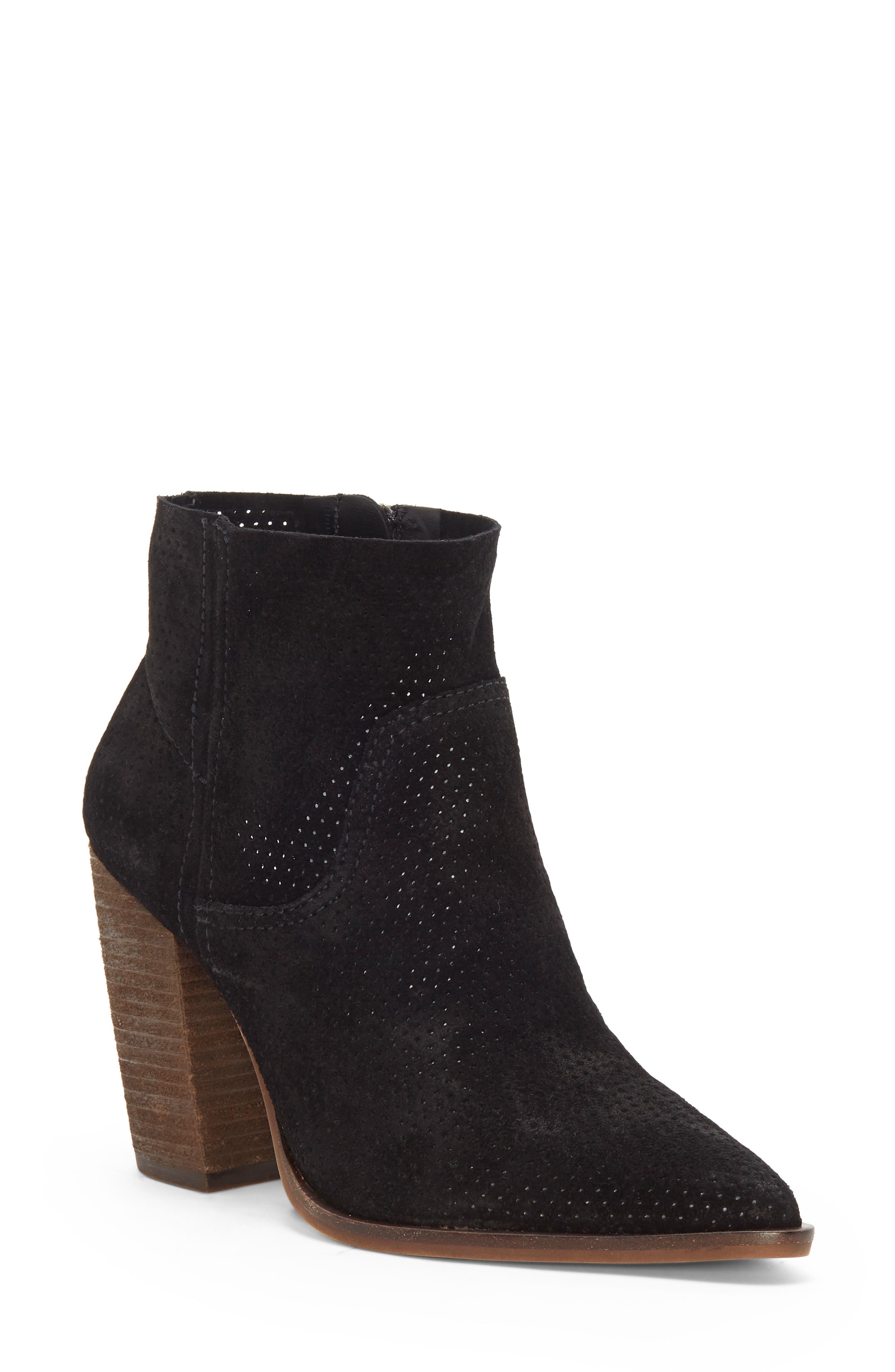 Vince Camuto Cava Perforated Pointy Toe Boot, Main, color, 