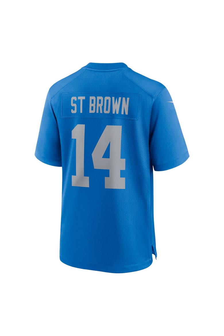 Men's Nike Amon-Ra St. Brown  Blue Detroit Lions Alternate Game Jersey, Alternate, color, Blue
