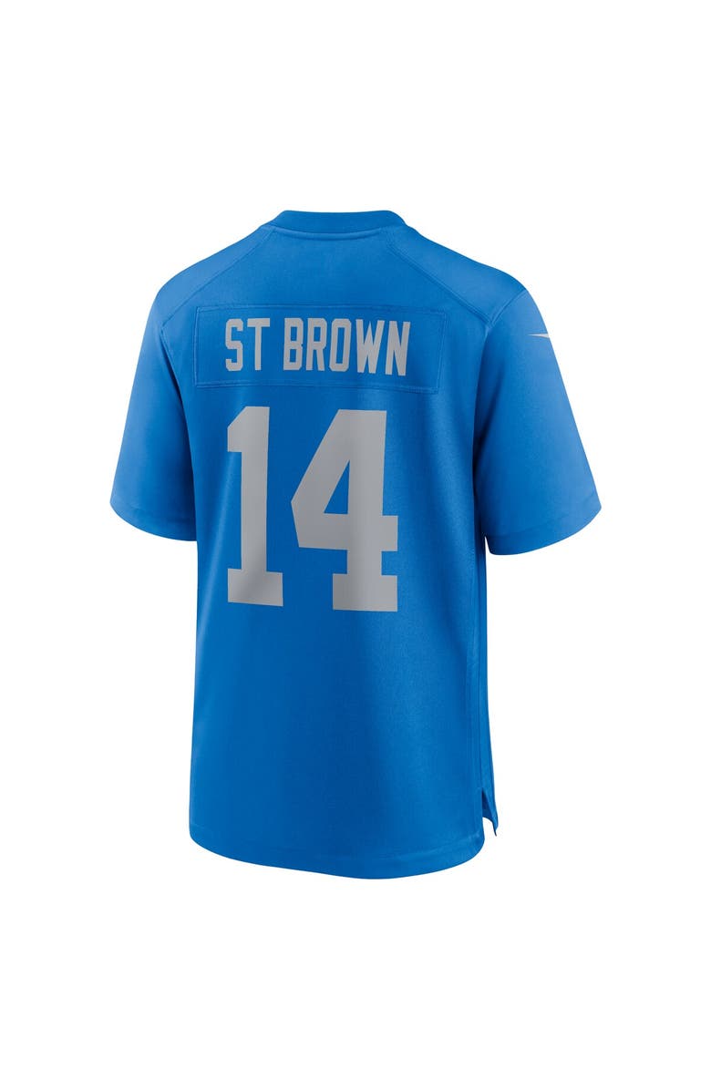 Nike Men's Nike Amon-Ra St. Brown Blue Detroit Lions Alternate Game Jersey, Alternate, color, Blue
