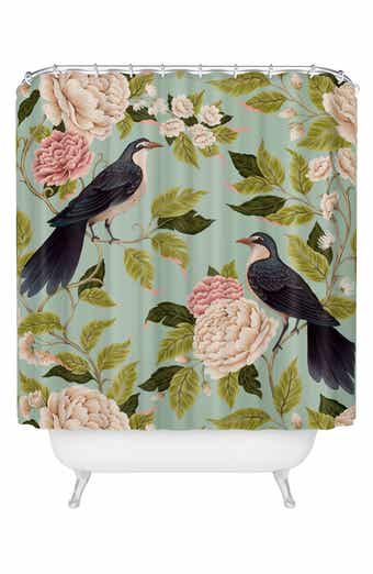Deny Designs Natural Matter Bird Song Shower Curtain