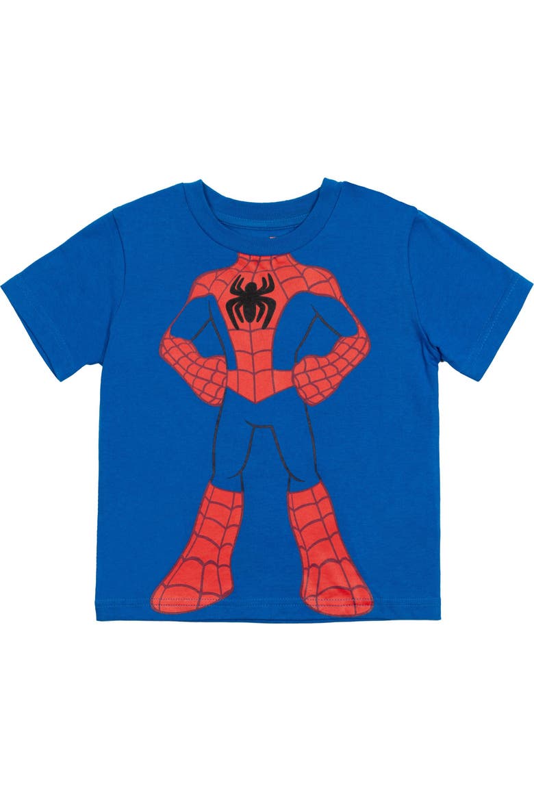 Spider-Man 3-Pack Short Sleeve T-Shirts, Alternate, color, Spider Man Blue Red