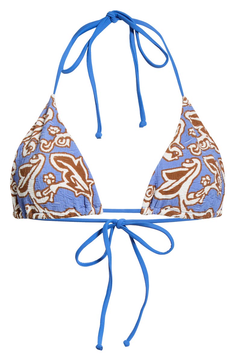 free-est by Free People Printed Mika Triangle Bikini Top, Main, color, Moonlit Oasis