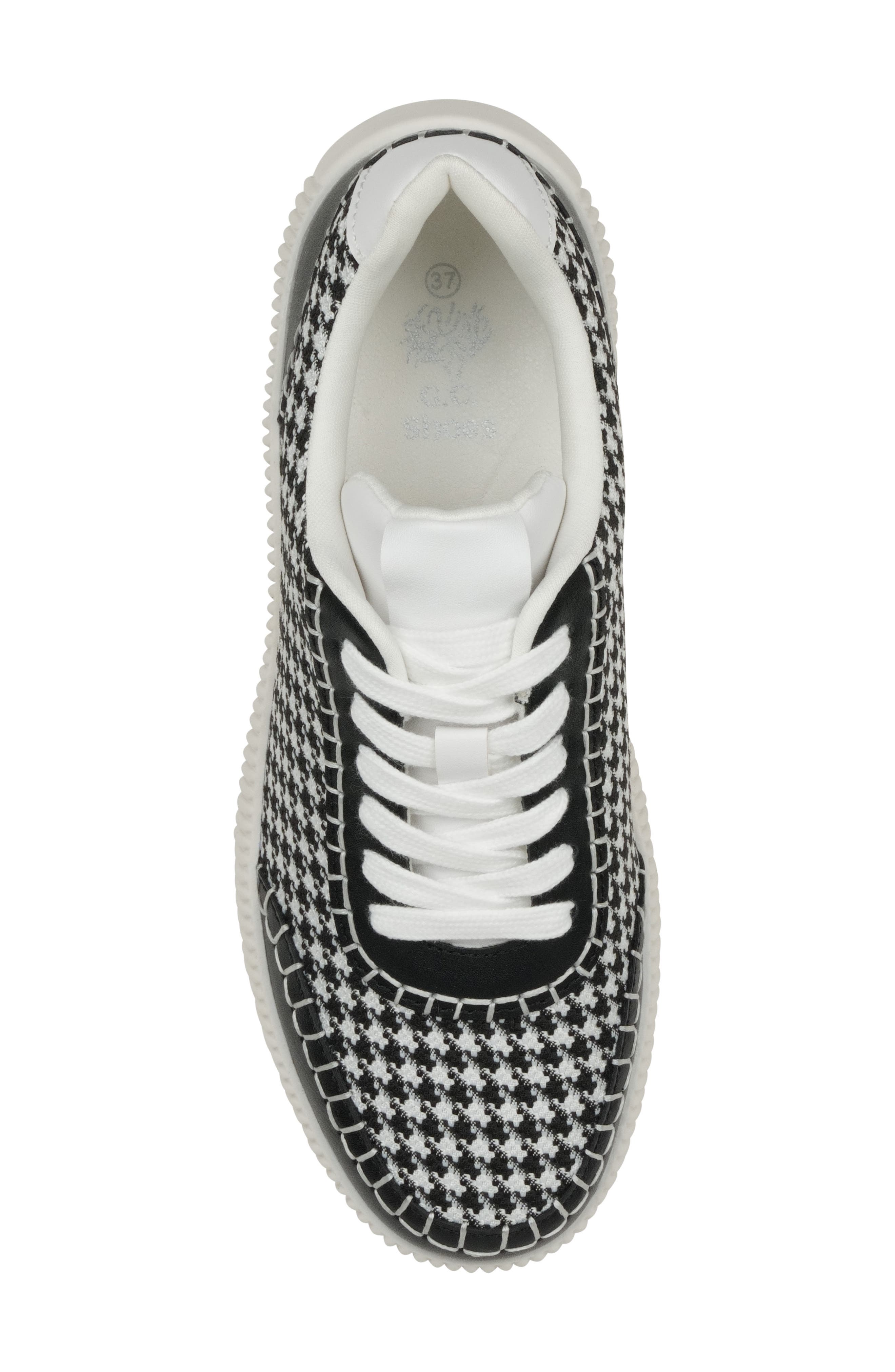 GOOD CHOICE NEW YORK Ceci Knit Sneaker, Alternate, color, Black