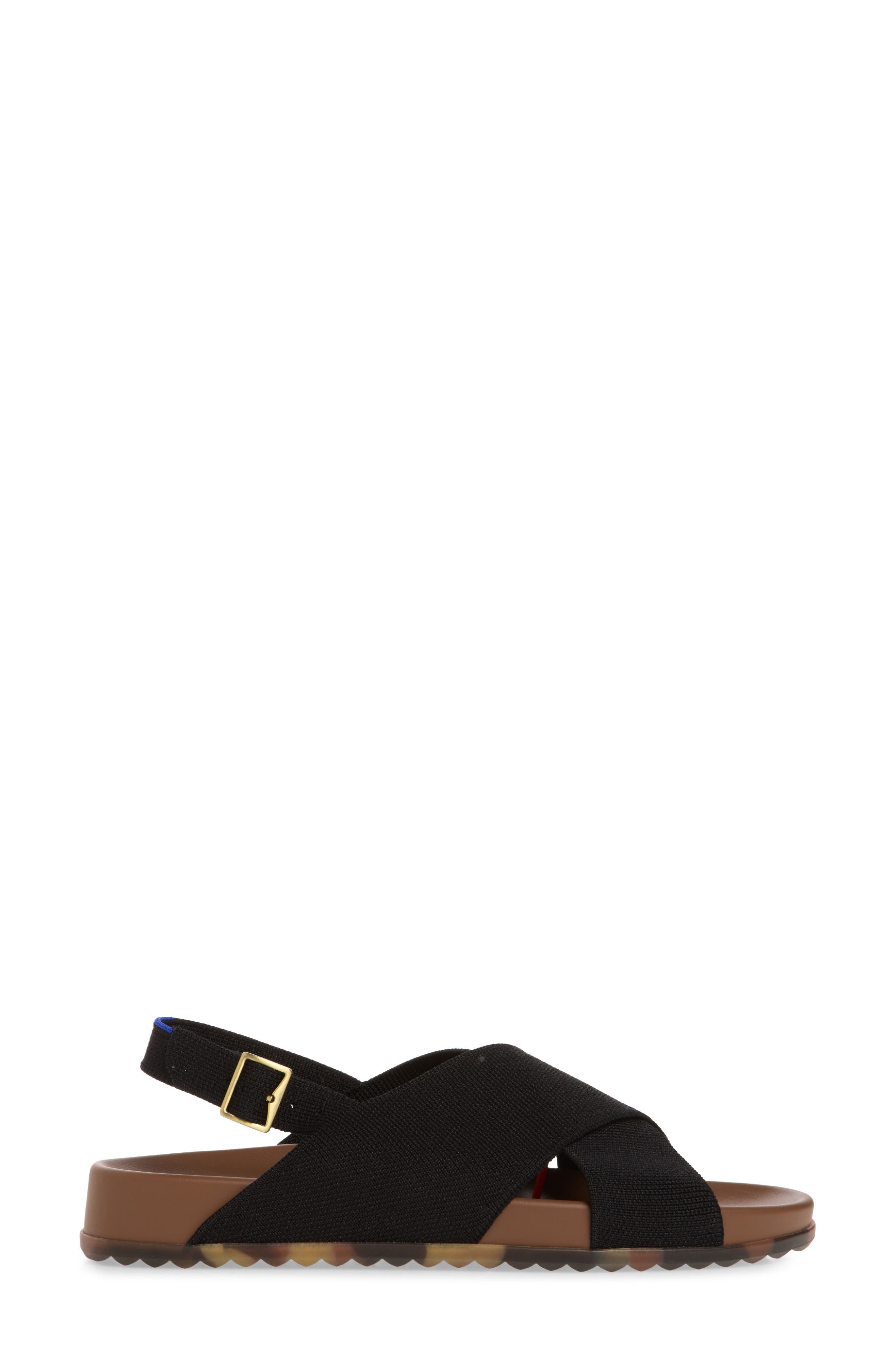 Rothy's The Weekend Sandal, Alternate, color, Black