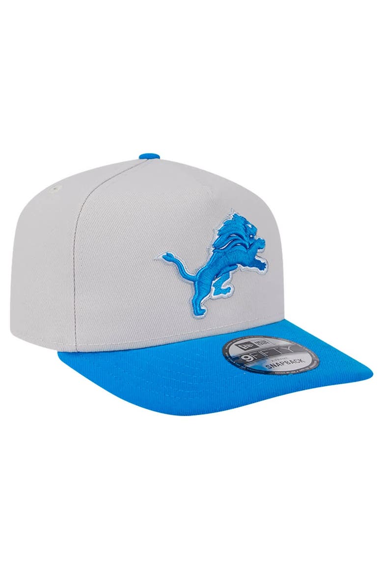 Men's New Era Stone Detroit Lions Decent 9FIFTY A-Frame Snapback Hat, Alternate, color, Stone