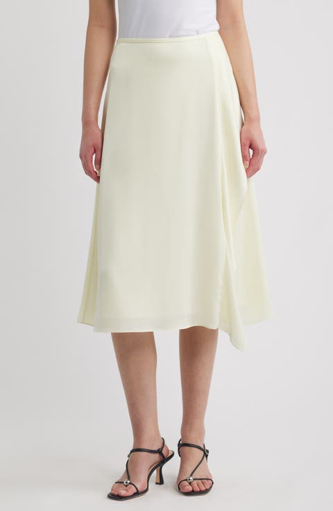 Satin Midi Skirt