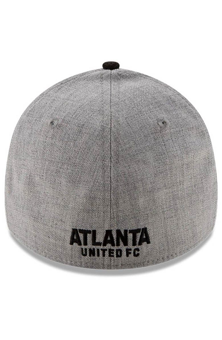 New Era Men's New Era Heathered Gray/Black Atlanta United FC Change Up Redux 39THIRTY Flex Hat, Alternate, color,
