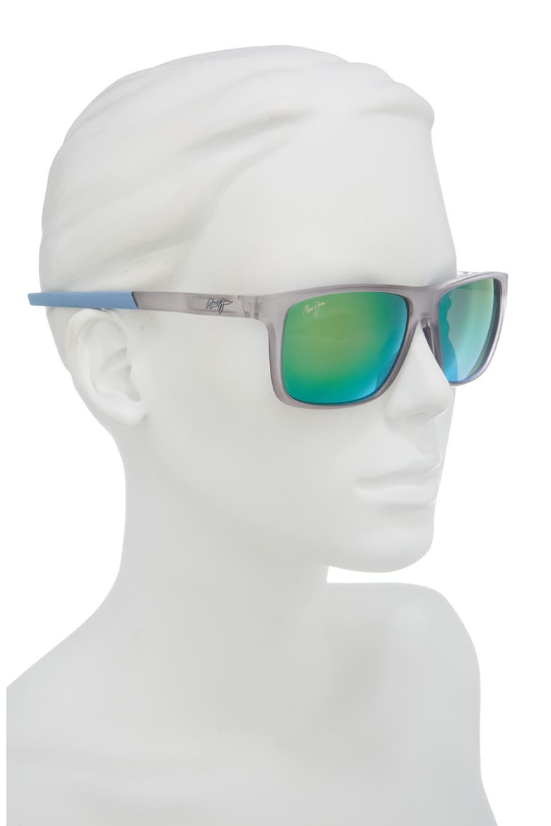 Lehopulu 58mm PolarizedPlus2 Rectangular Sunglasses, Alternate, color, GREY